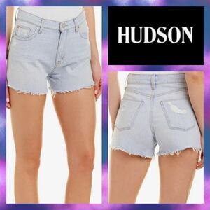 NWT MSRP $145 HUDSON Jeans Sade Treasure Cut Off Short Women's Size 25